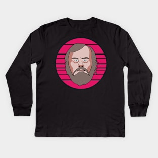 Slavoj Zizek - 80s Sunset Kids Long Sleeve T-Shirt